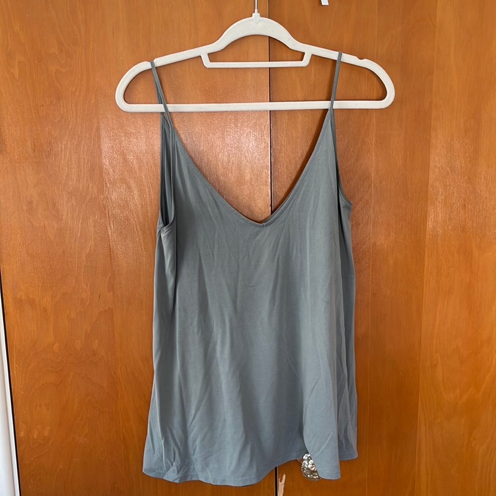 Teal float casual tank